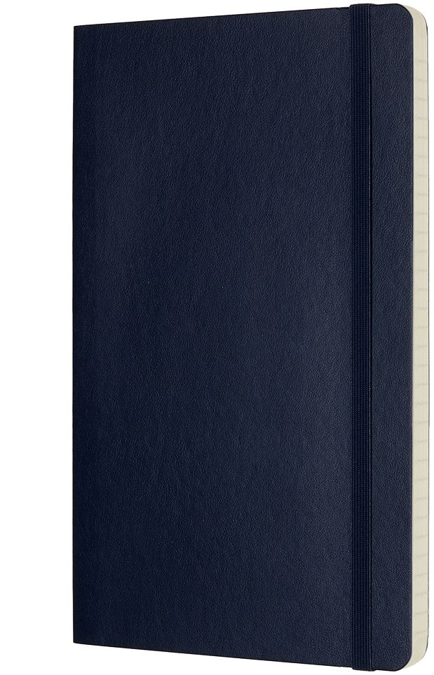 Moleskine Classic Notebook. Large. Ruled. Sapphire Blue. Soft Cover (5 x 8.25) - Image 2
