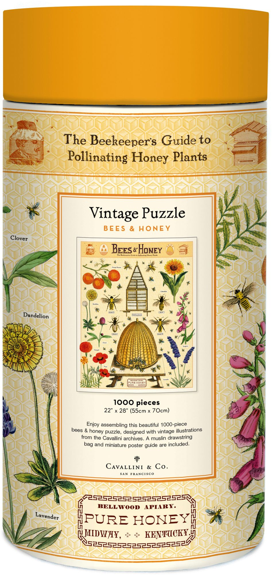 Cavallini & Co - Bees & Honey 1000 Piece Jigsaw Puzzle - Image 3