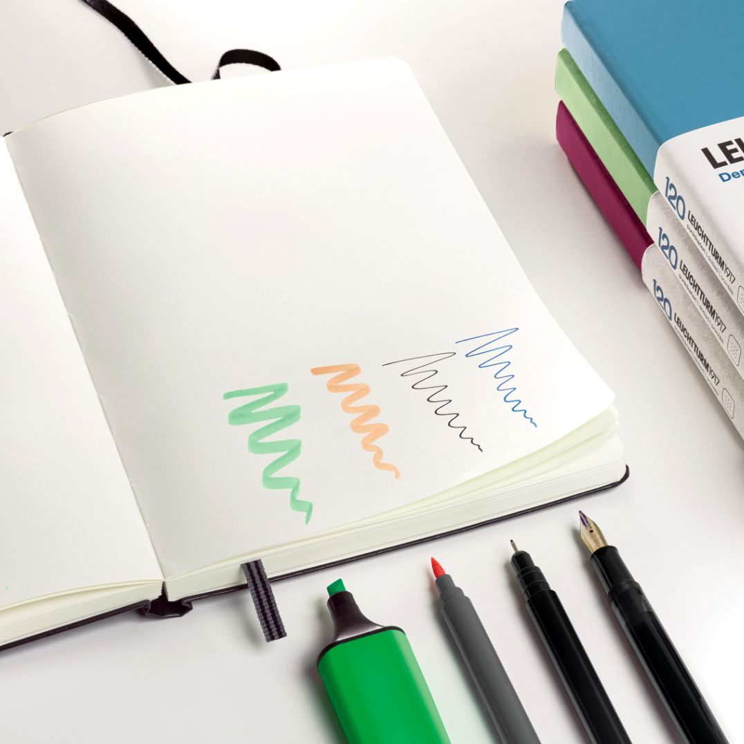 Leuchtturm Black Dotted Page Hardcover Edition 120 Medium Notebook - Image 2