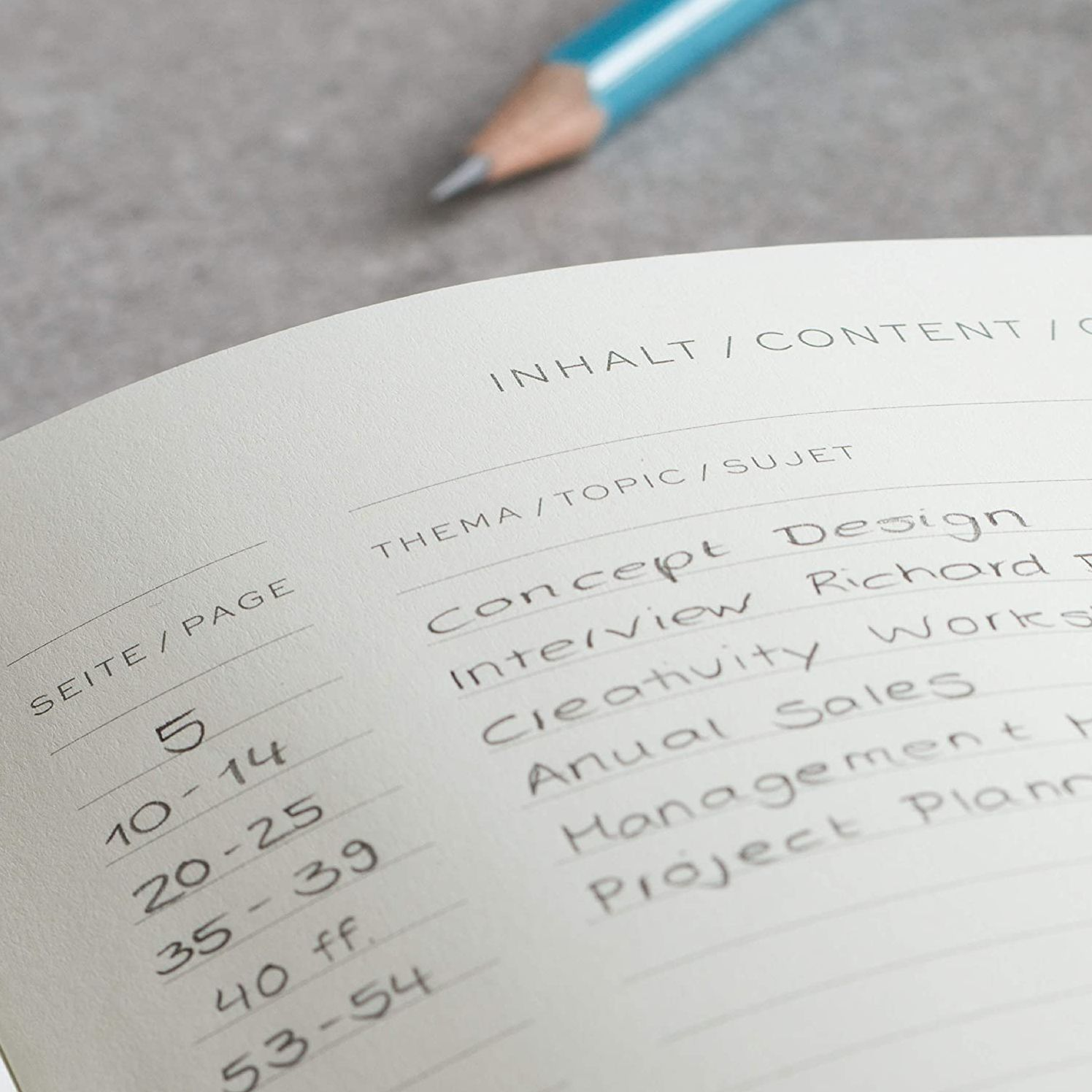 Leuchtturm Navy Dotted Page Softcover Medium Notebook - Image 2