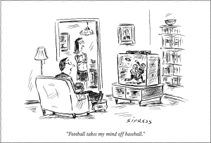 Mind Off Baseball Father's Day Card