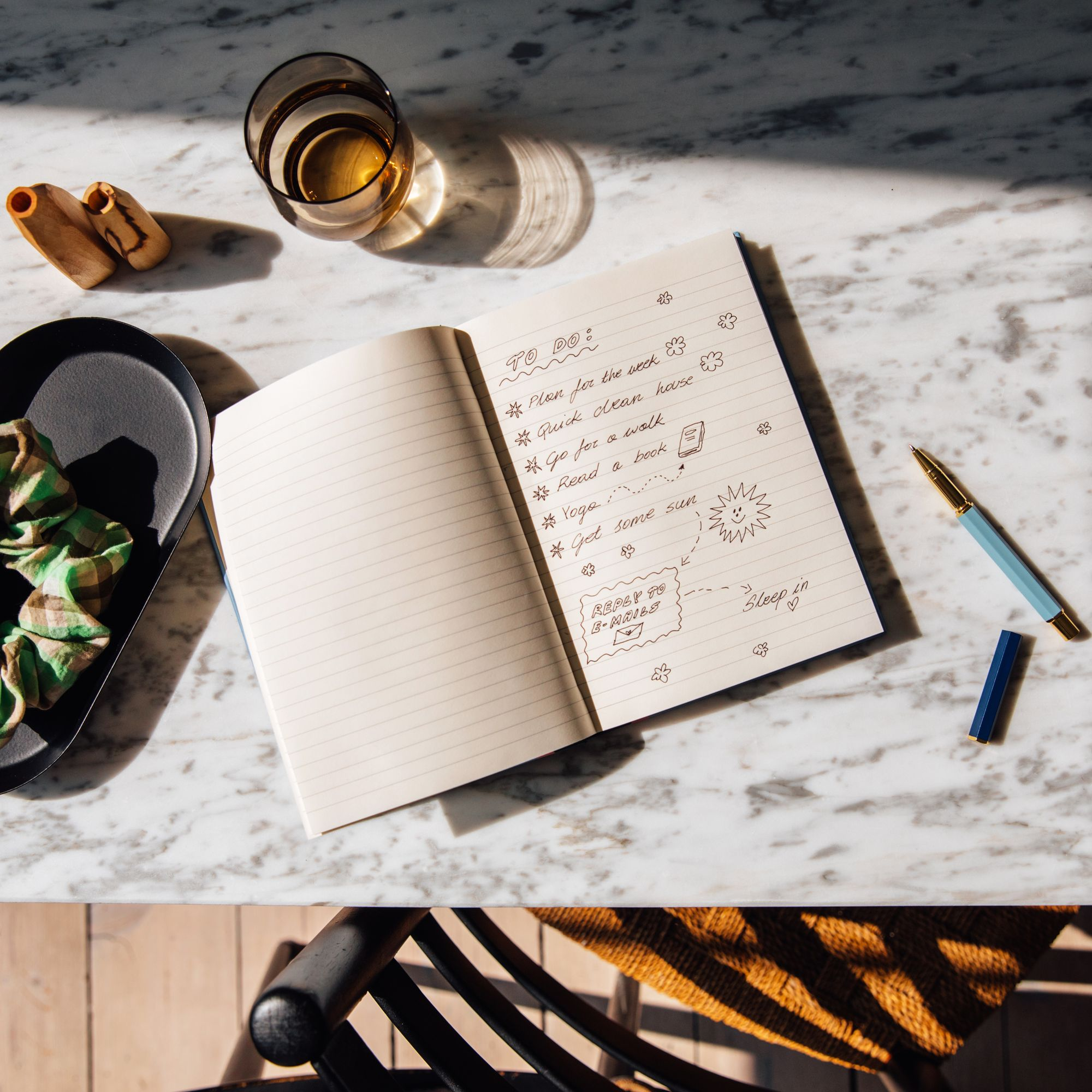 Dancing Daisy Hardcover Lined Notebook - Image 4