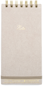 Vegan Suede Reporter Notepad - Taupe