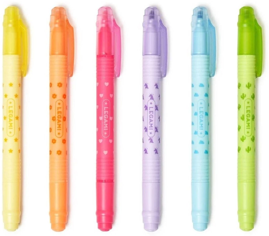 Legami Set Of 6 Erasable Highlighters - Magic Highlighters - Image 2