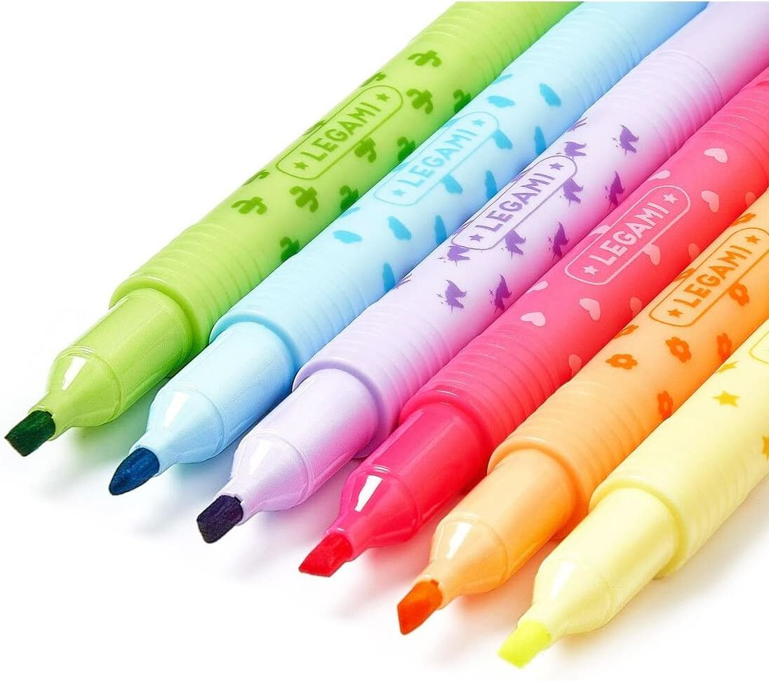 Legami Set Of 6 Erasable Highlighters - Magic Highlighters - Image 3
