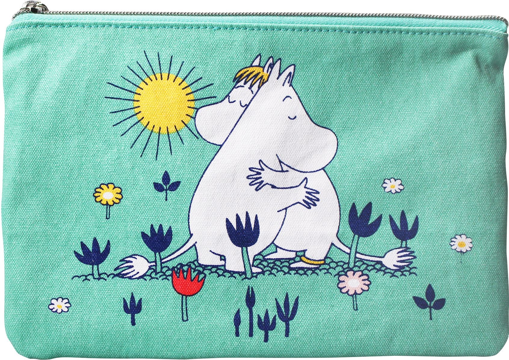 Pouch (Recycled Cotton) (16.5cm x 24cm) - Moomin (Hug)