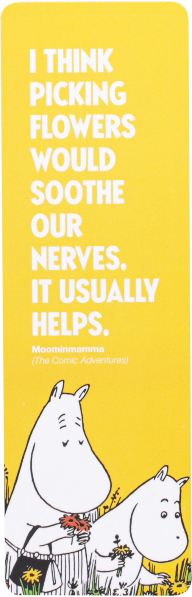 Bookmark Paper - Moomin Gardening - Yellow Picking Flowers - Image 3