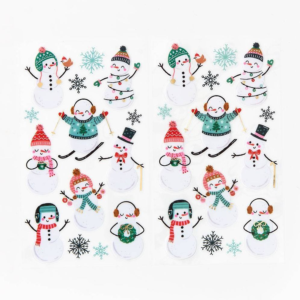 Winter Snowmen Stickers - Image 2