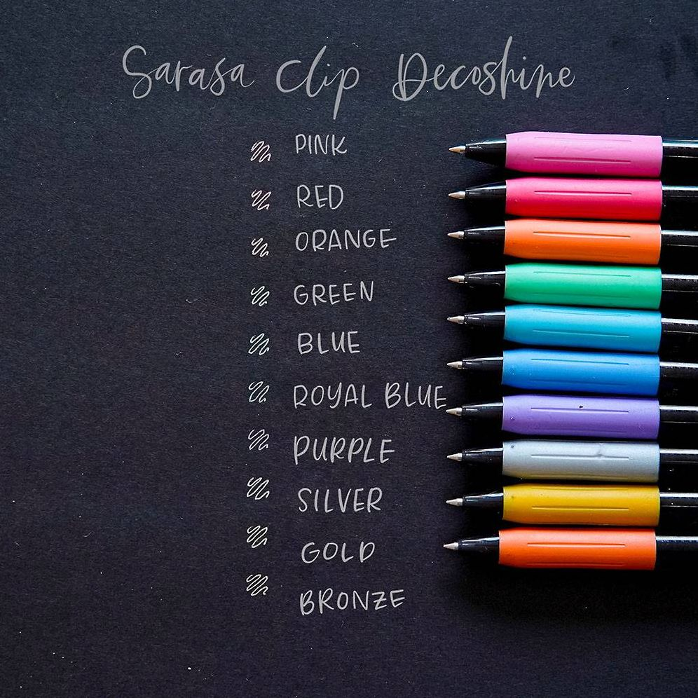 Sarasa Clip Decoshine Metallic Gel Ink Retractable Pens - Image 11