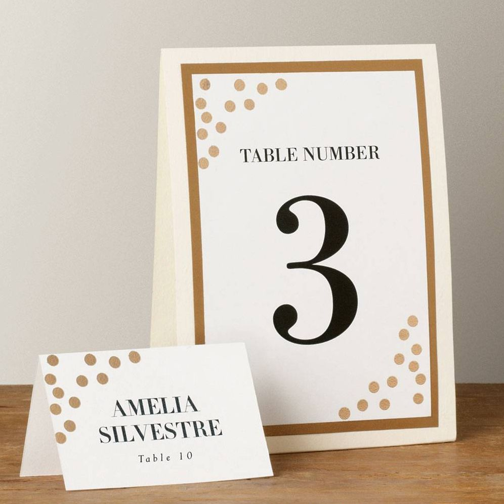 Luxe Cream Table Tent - Image 2