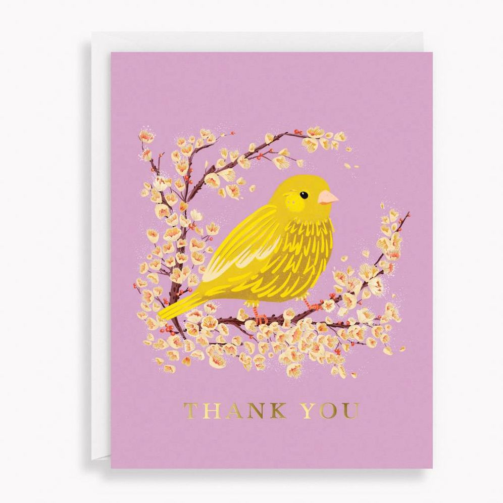 Floral Birds Thank You Stationery Set - Image 2
