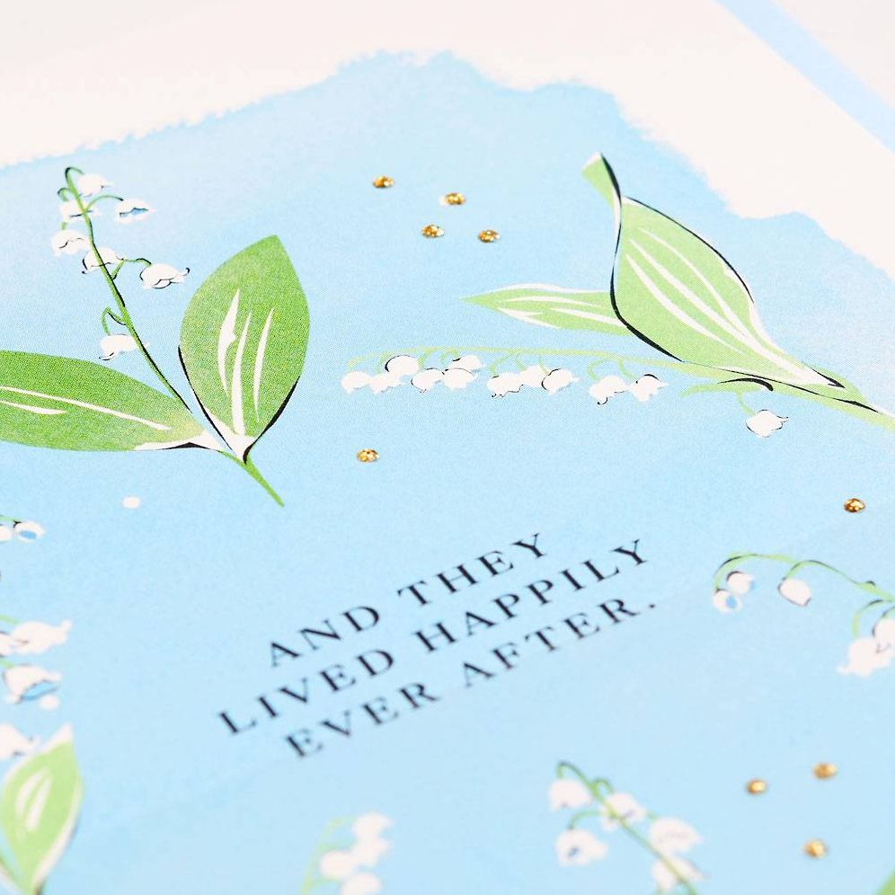 Lily of the Valley Wedding Card - Image 2