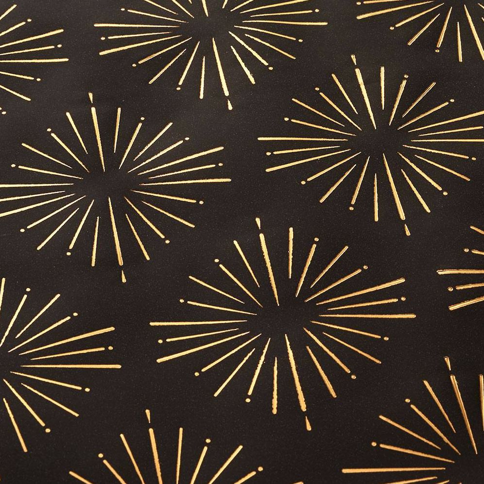 Gold Starburst Stone Wrapping Paper - Image 2