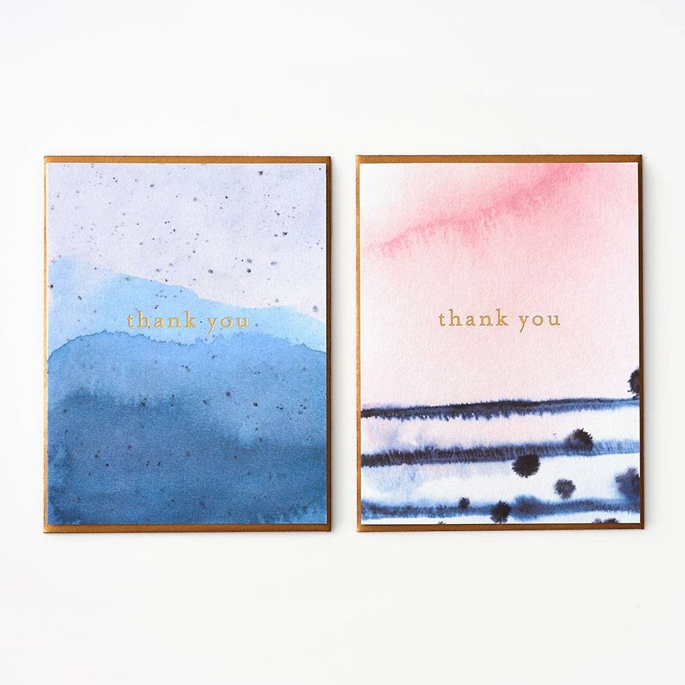 Watercolor Assorted Thank You Card Set - Image 2