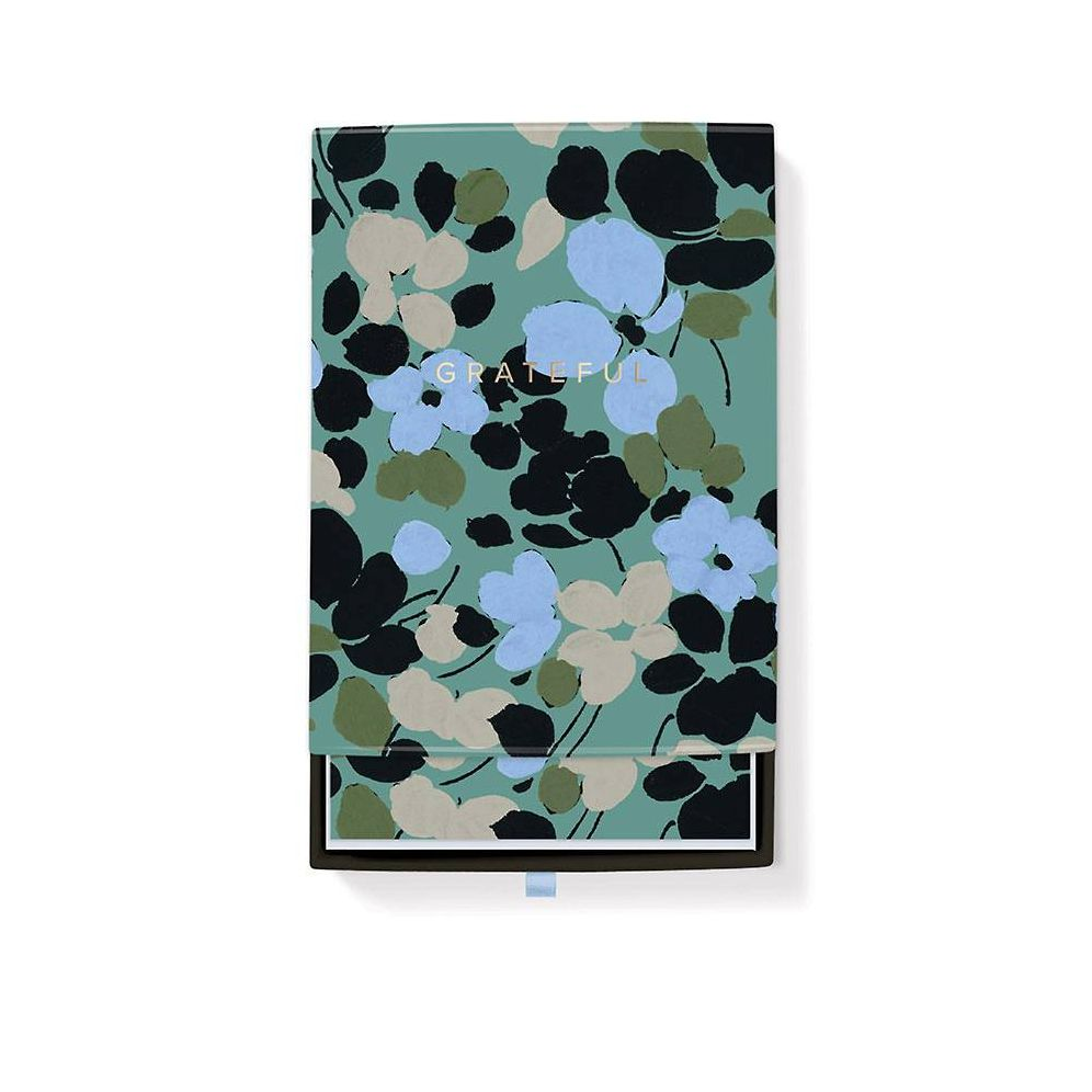 Green Floral Thank You Card Set - Image 3