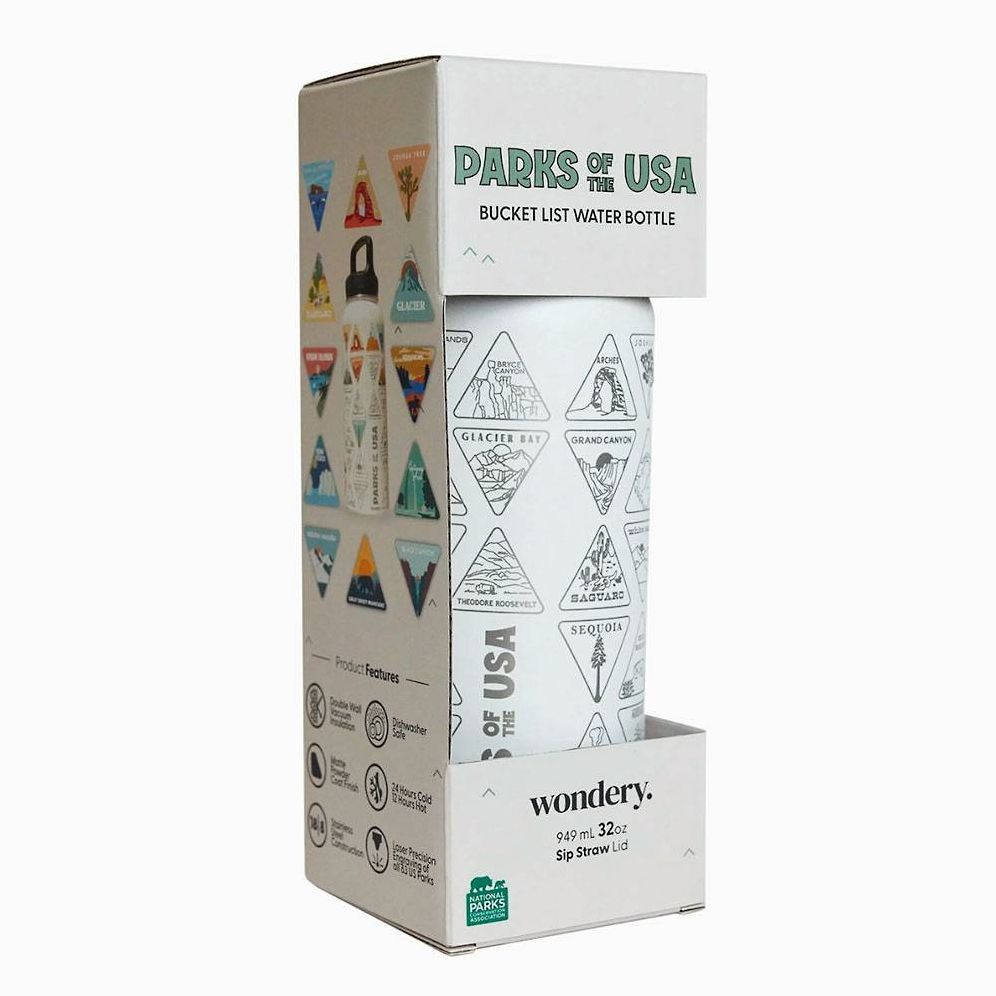 Parks of the US Bucket List Water Bottle - Image 4