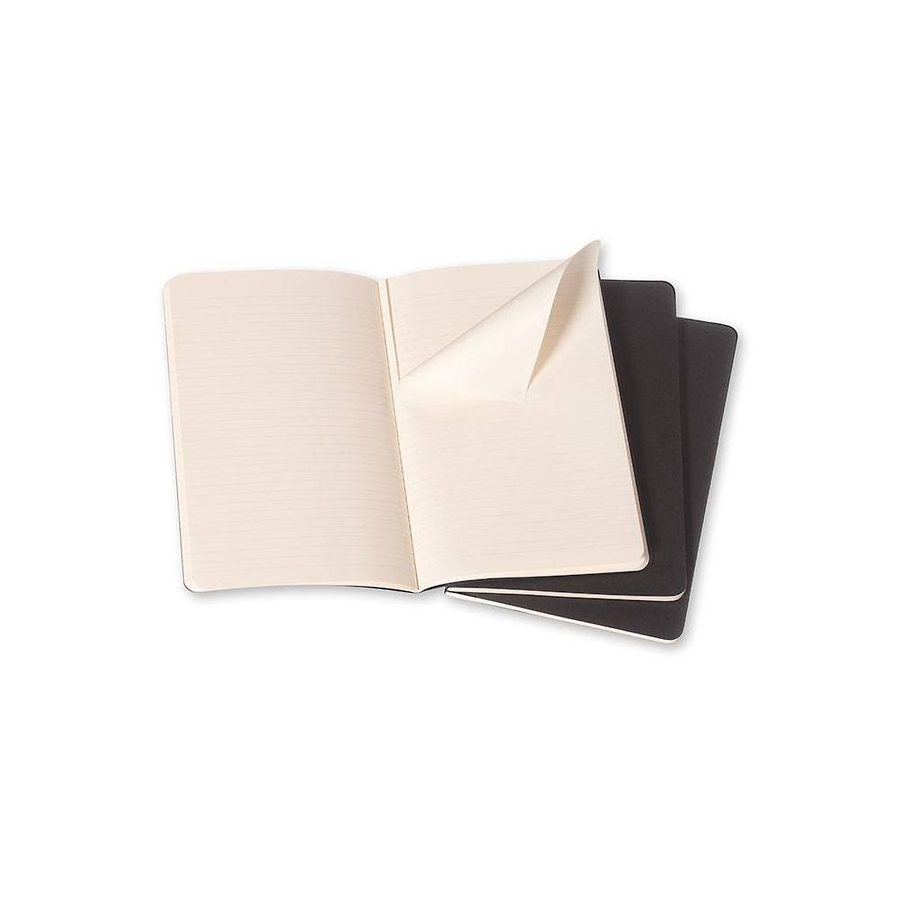Moleskine Cahier Journal (Set of 3). Pocket. Ruled. Black. Soft Cover (3.5 x 5.5): Set of 3 Ruled Journals - Image 3
