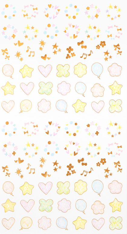 Midori Stickers - Date Twinkling Pastel - Image 2