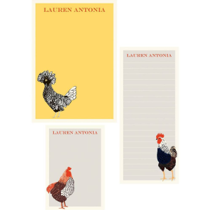 Chicken Mixed Personalized Notepads