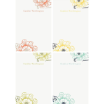 Cottage Bloom Personalized Notepad Set