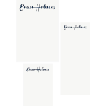 French Script Mixed Personalized Notepads