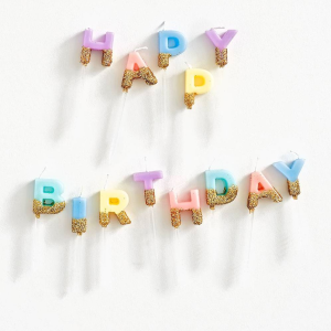 Happy Birthday Glitter Candles