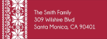 Nordic Sweater Holiday Return Address Label
