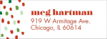 Holiday Flurry Return Address Label
