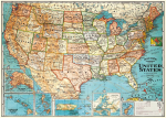 USA Map Wrap & Poster