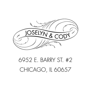 Victorian Banner Custom Stamp