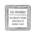 Chalk Frame Custom Stamp