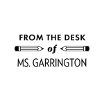 From the Desk of Pencil Custom Stamp