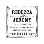 Wedding Chalkboard Custom Stamp