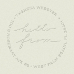 Signature Hello From Custom Embosser Plate