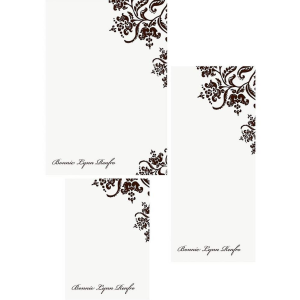 Colonial Stencil Mixed Personalized Notepads
