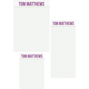 Grid Mixed Personalized Notepads