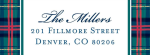 Plaid Return Address Labels