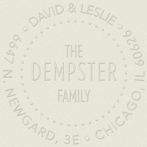 Circle Multi-Dot Custom Embosser Plate