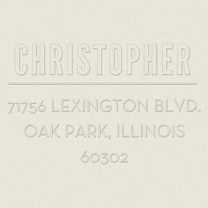 Upper Rule Custom Embosser Plate