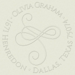 Flourish Custom Embosser Plate