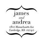 Bold Bracket Custom Stamp