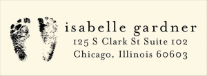 Footprints Return Address Label