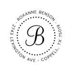 Modern Script Custom Stamp