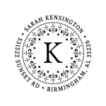 Deco Monogram Custom Stamp