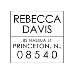 Horizon Square Custom Stamp