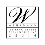 Initial Script Over Banner Custom Stamp