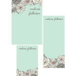 Sketch Flower Mixed Personalized Notepads