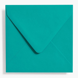 5.75 Square Peacock Envelopes