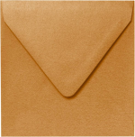 5.75 Square Antique Gold Envelopes