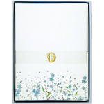 Blue Flowers Stationery Set